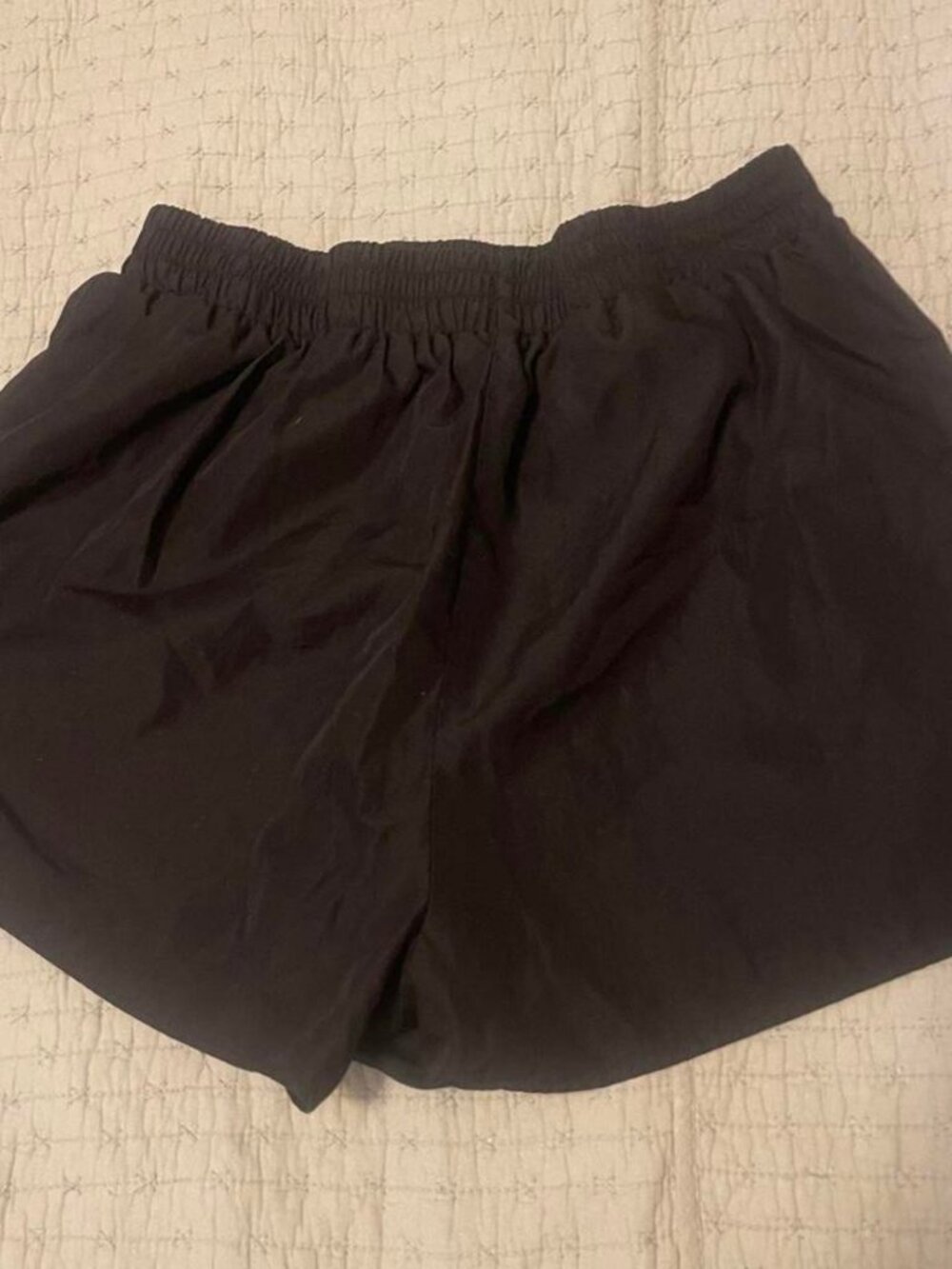 Costco Black Linen Elastic Waist Shorts - Black / Extra large (XL)